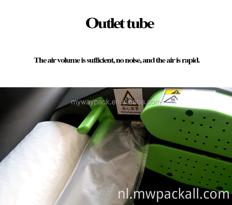 Air Pad Film Void Fill Cushion Making Machine voor verzending Express